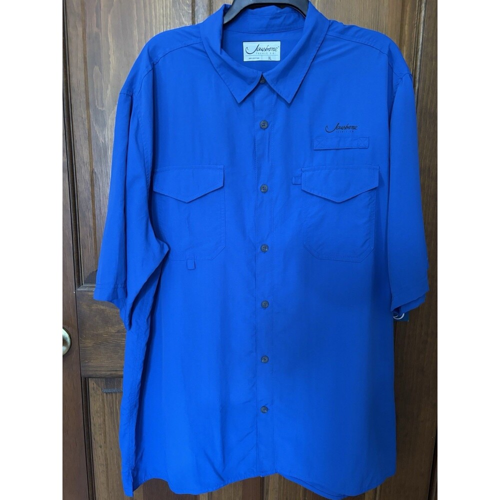 Jawbone Tackle Co. NEW Men's Lightweight Fishing Vented Shirt Blue Size XL